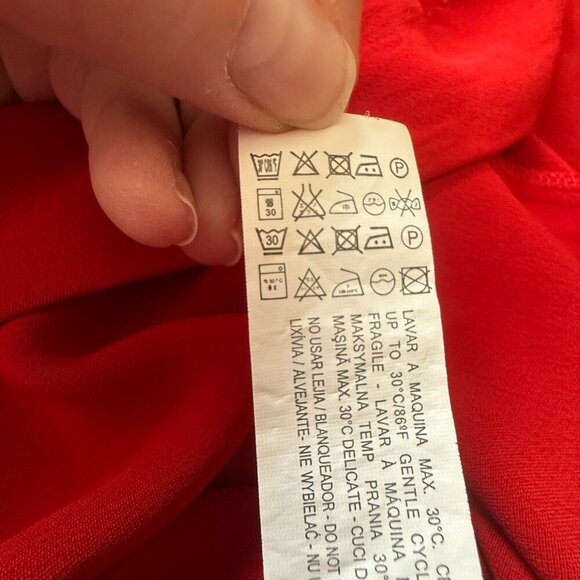 Women's XL Zara Basic Collection Red Blouse - Picture 6 of 12